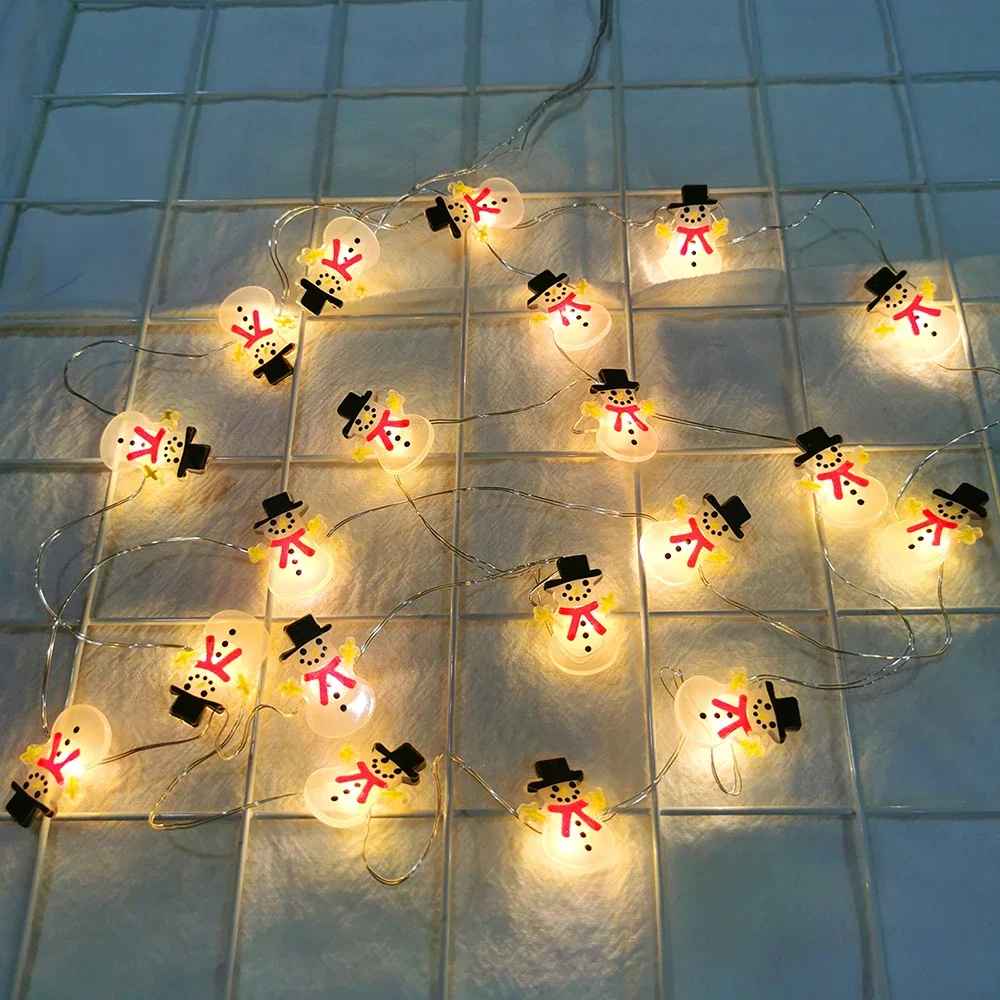 Festive LED Snowman String Lights – Christmas & New Year Home Decor (2025/2026)